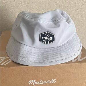 NWOT Ping Classic Gray Golf Bucket Hat